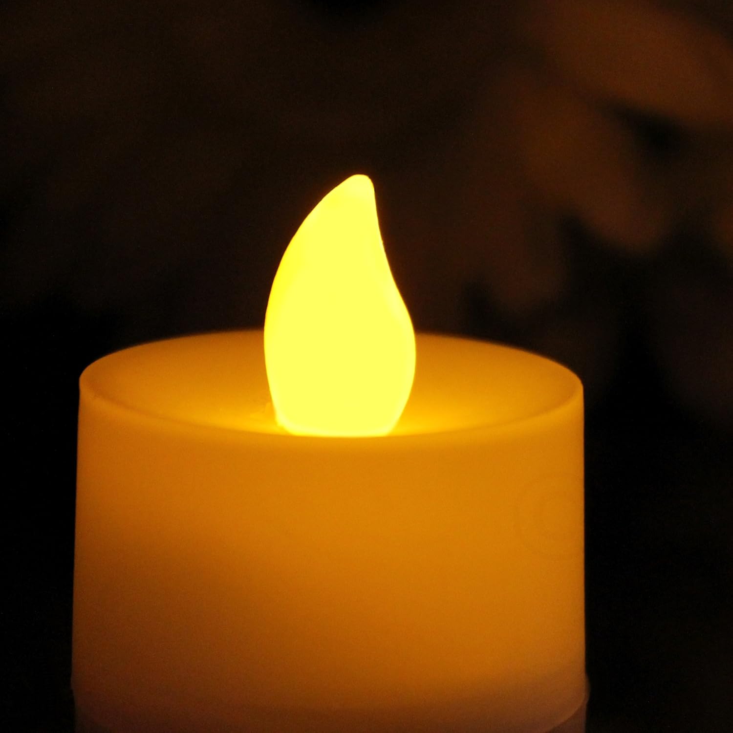 12电池 led 的茶灯蜡烛 – 无焰电动假电子蜡烛配有柔光闪烁 led 适用